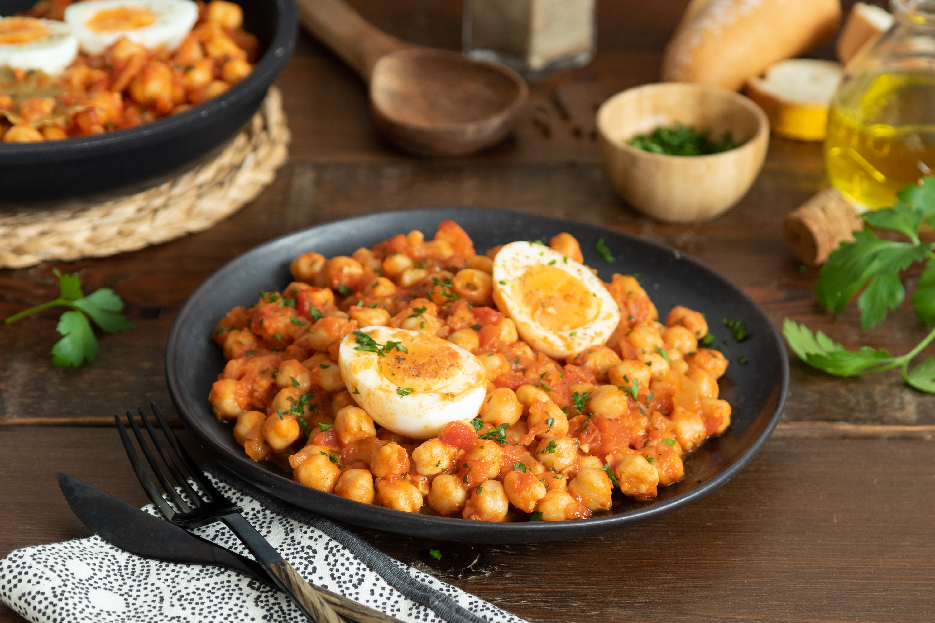 Garbanzos con tomate