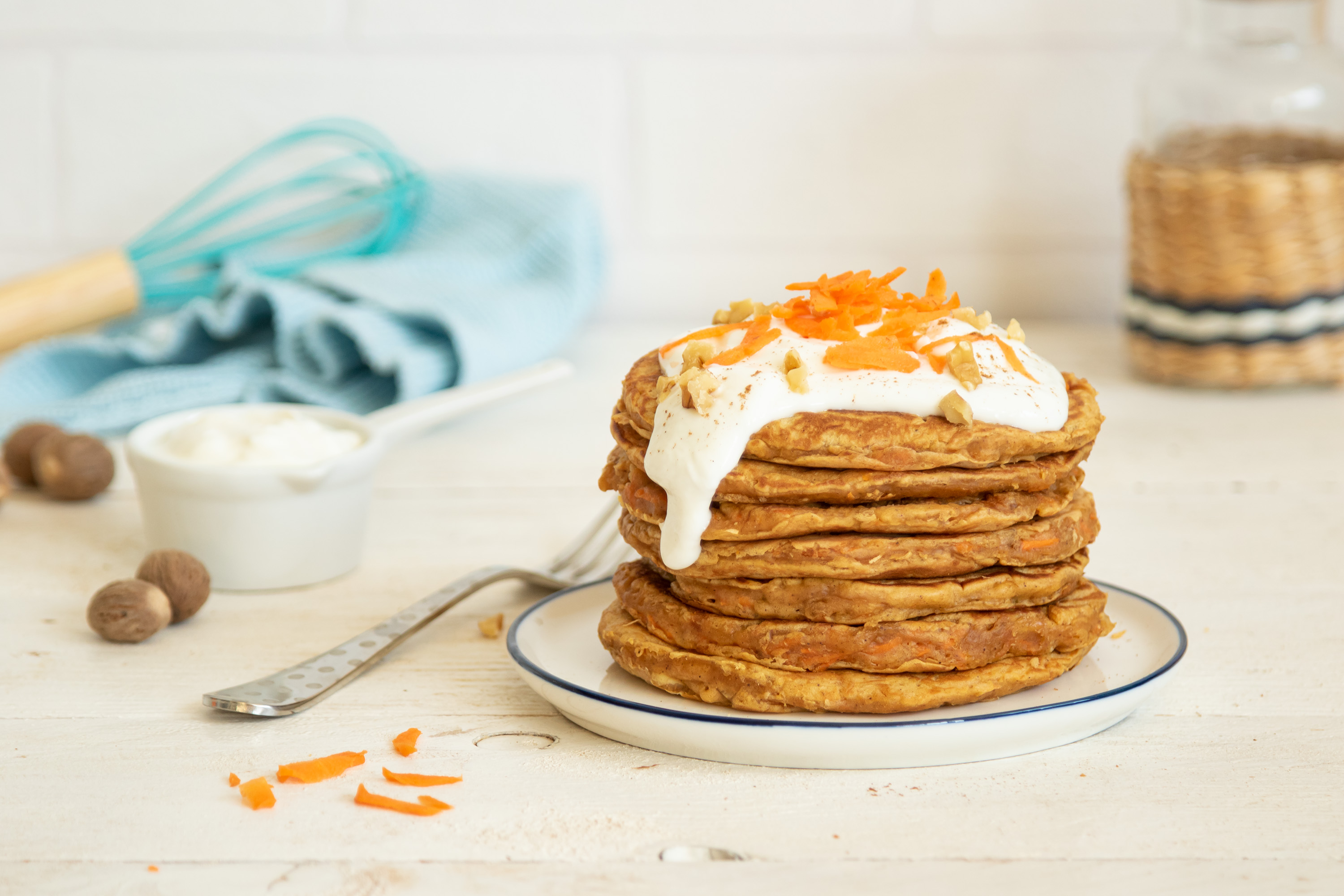 Tortitas de carrot cake