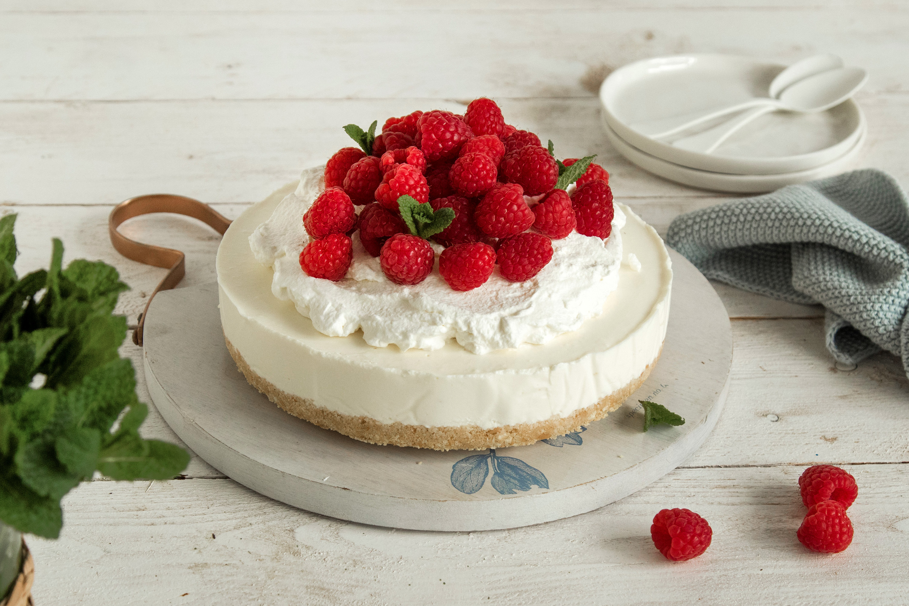 Tarta de queso con cuajada
