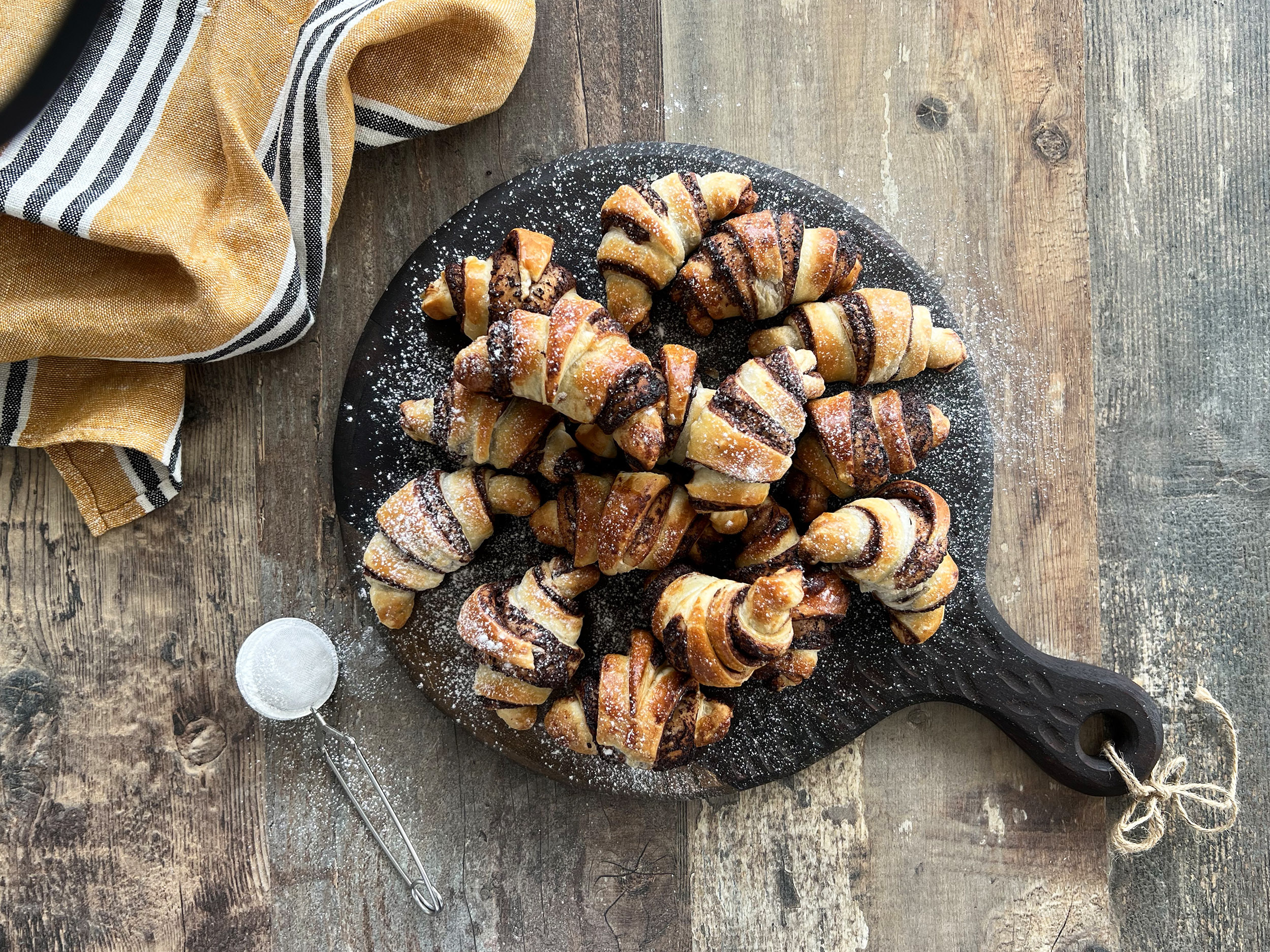 Croissants de chocolate
