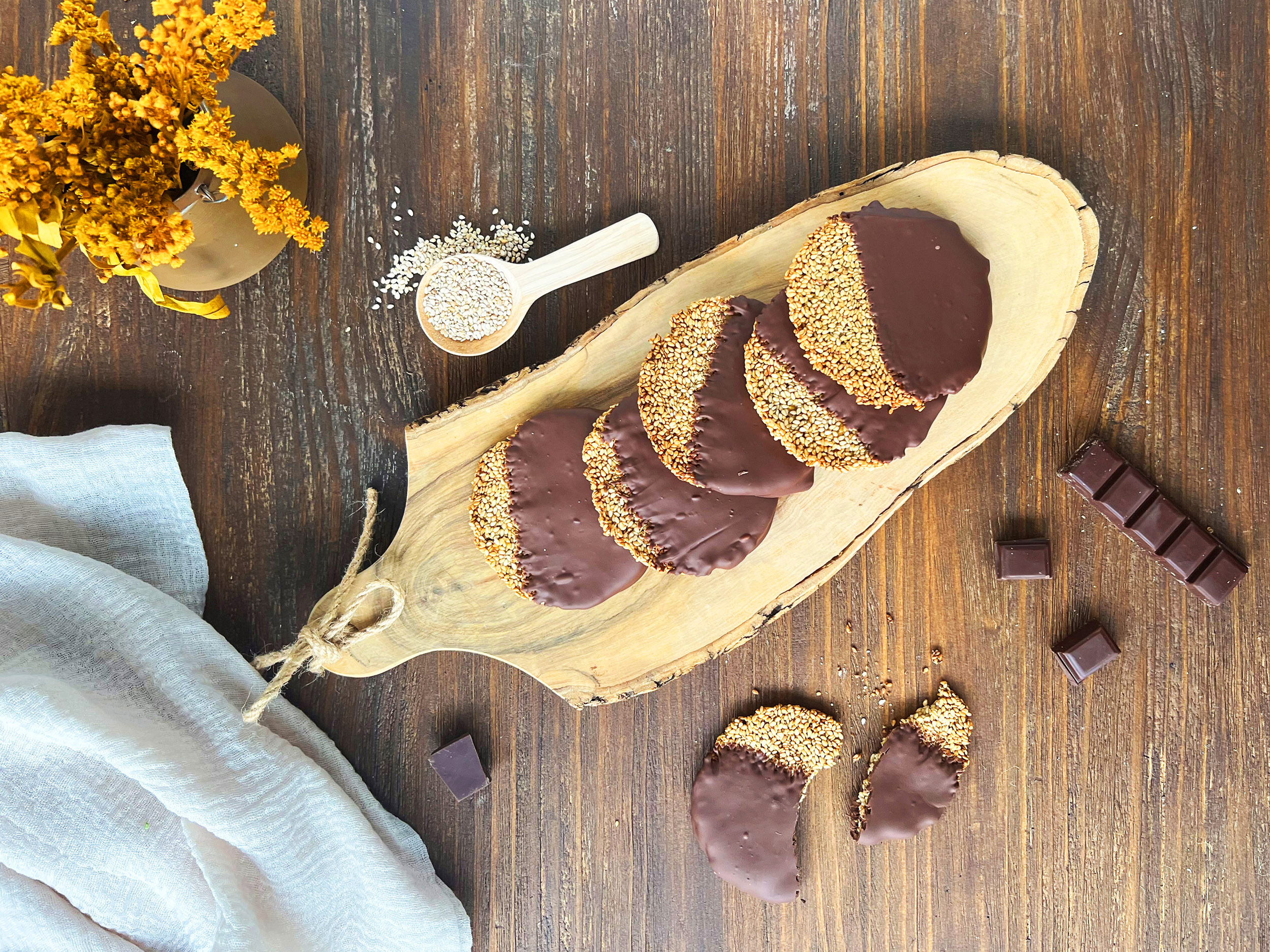 Galletas de chocolate con 3 ingredientes