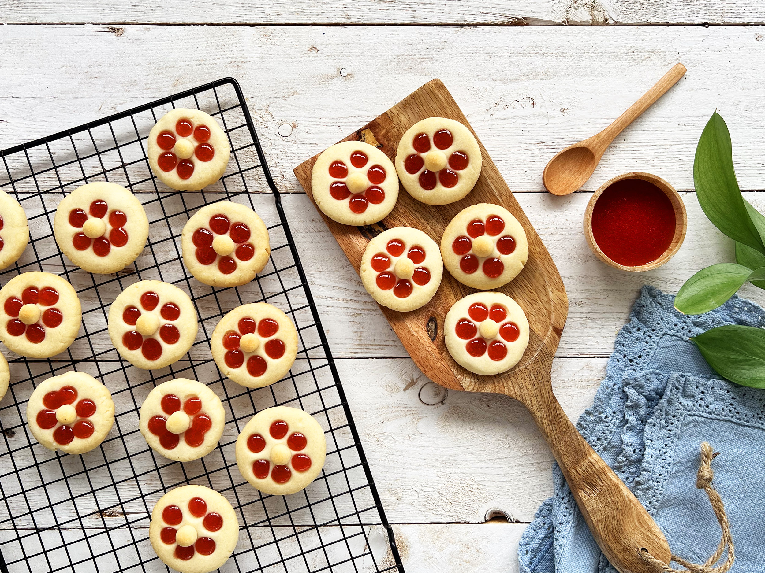 Galletas flor de leche condensada