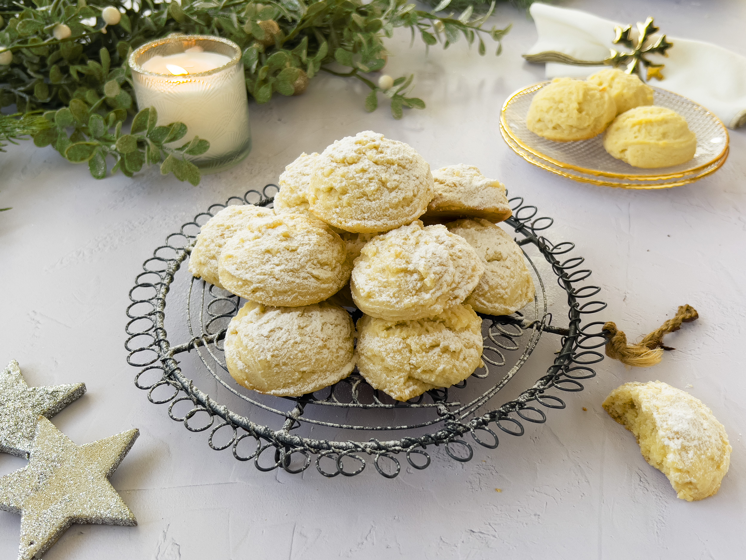 Bolas de nieve de leche condensada