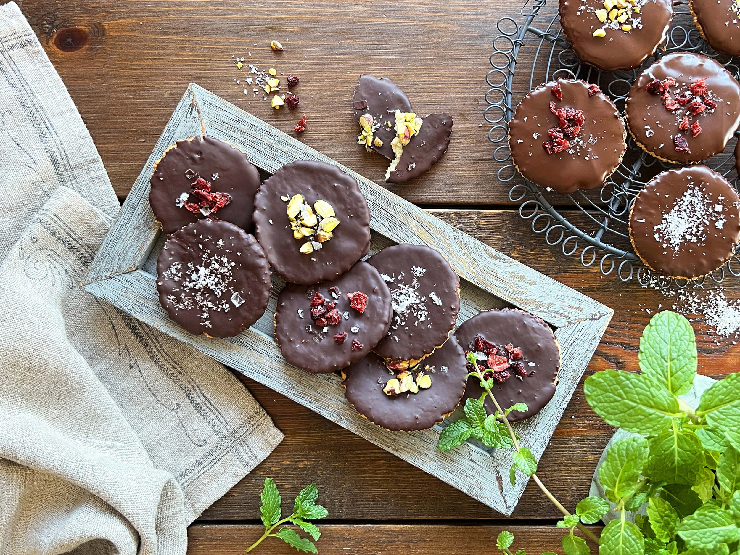 Galletas fáciles de chocolate con 3 ingredientes