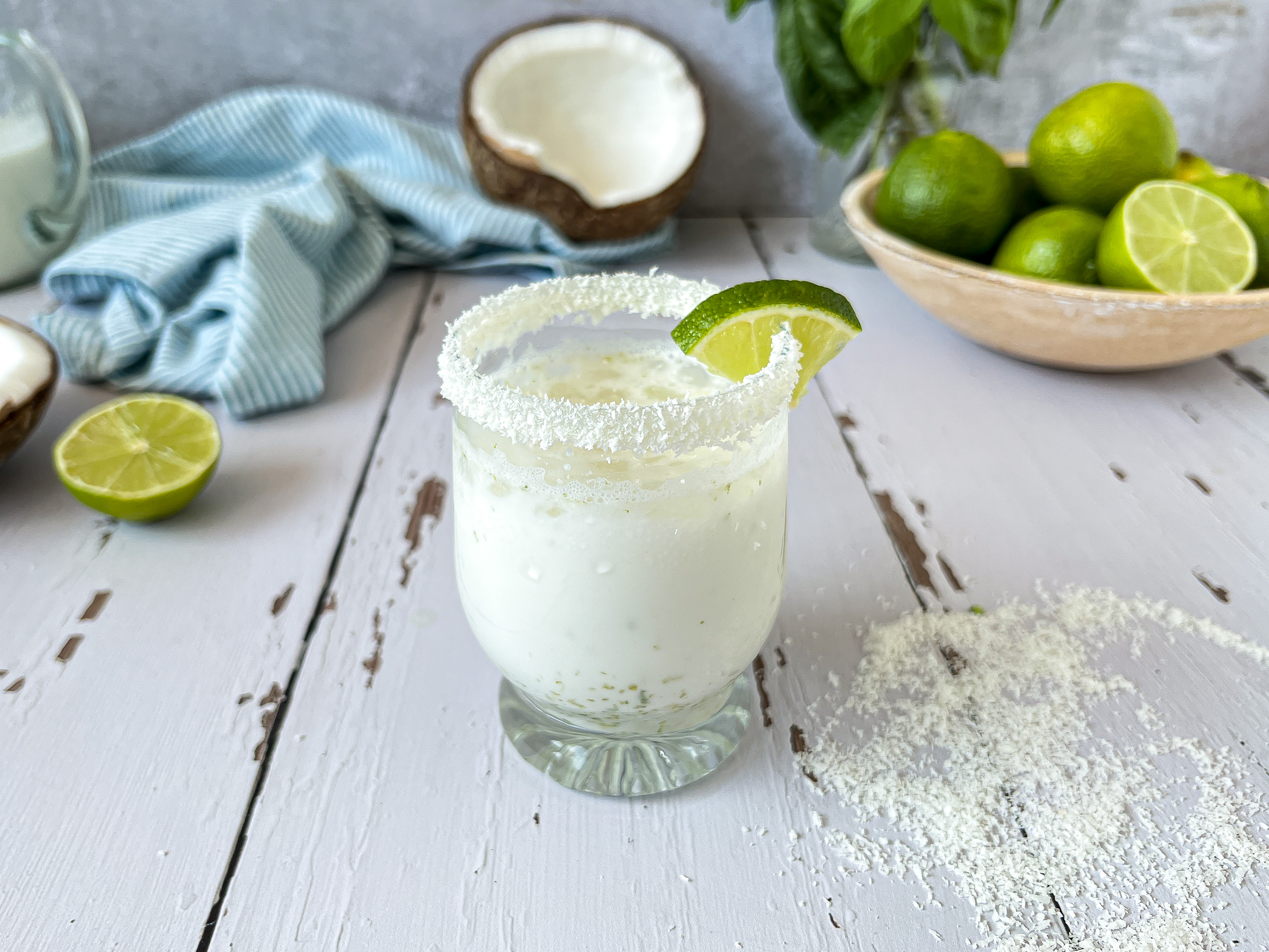 Coco-lima de leche condensada