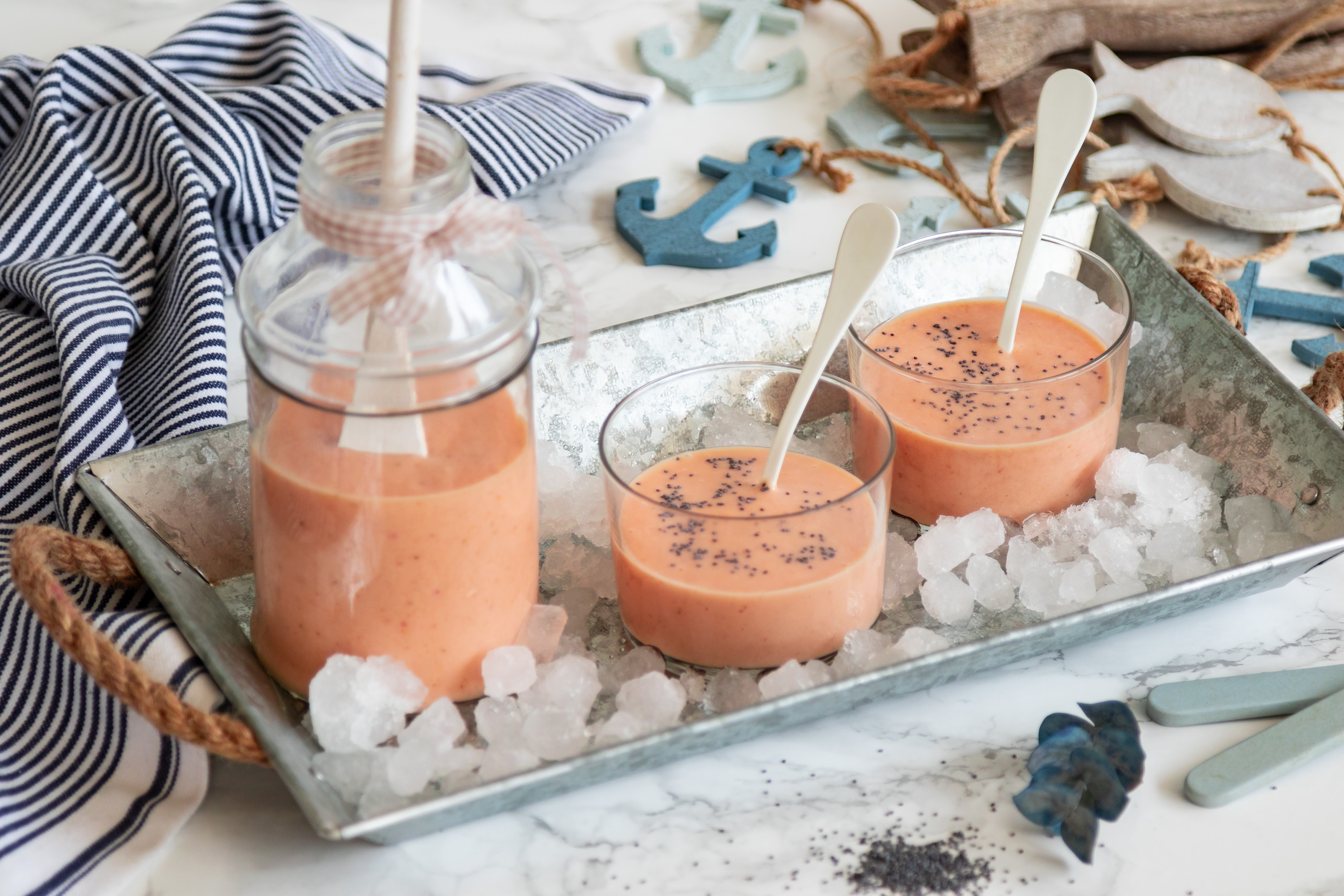 Batido de frutas y yogur