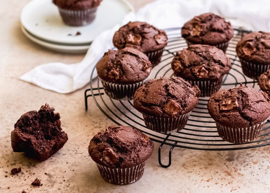 Double chocolate muffins