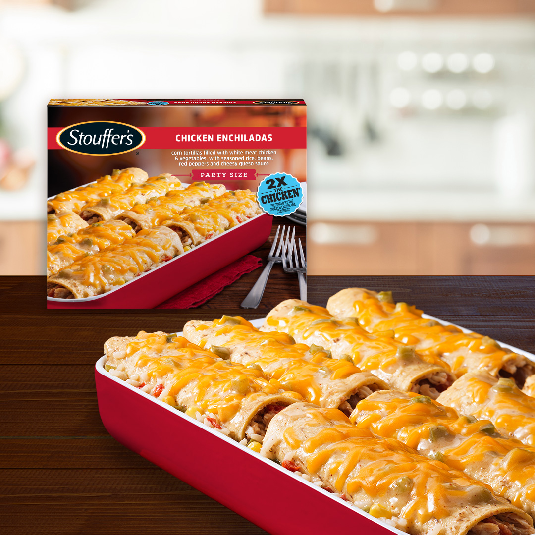 Enchiladas de Pollo Tamaño Fiesta STOUFFER'S® | El Mejor Nido