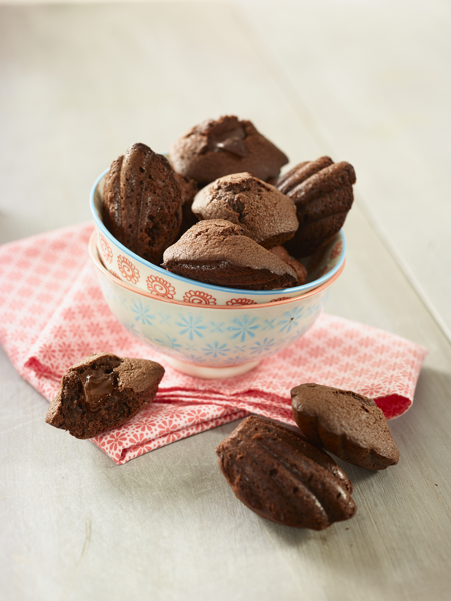 Madeleine de chocolate negro 70%