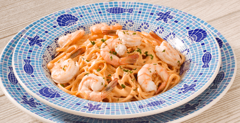 Pasta con Camarones en Crema de Chipotle | Recetas Nestlé