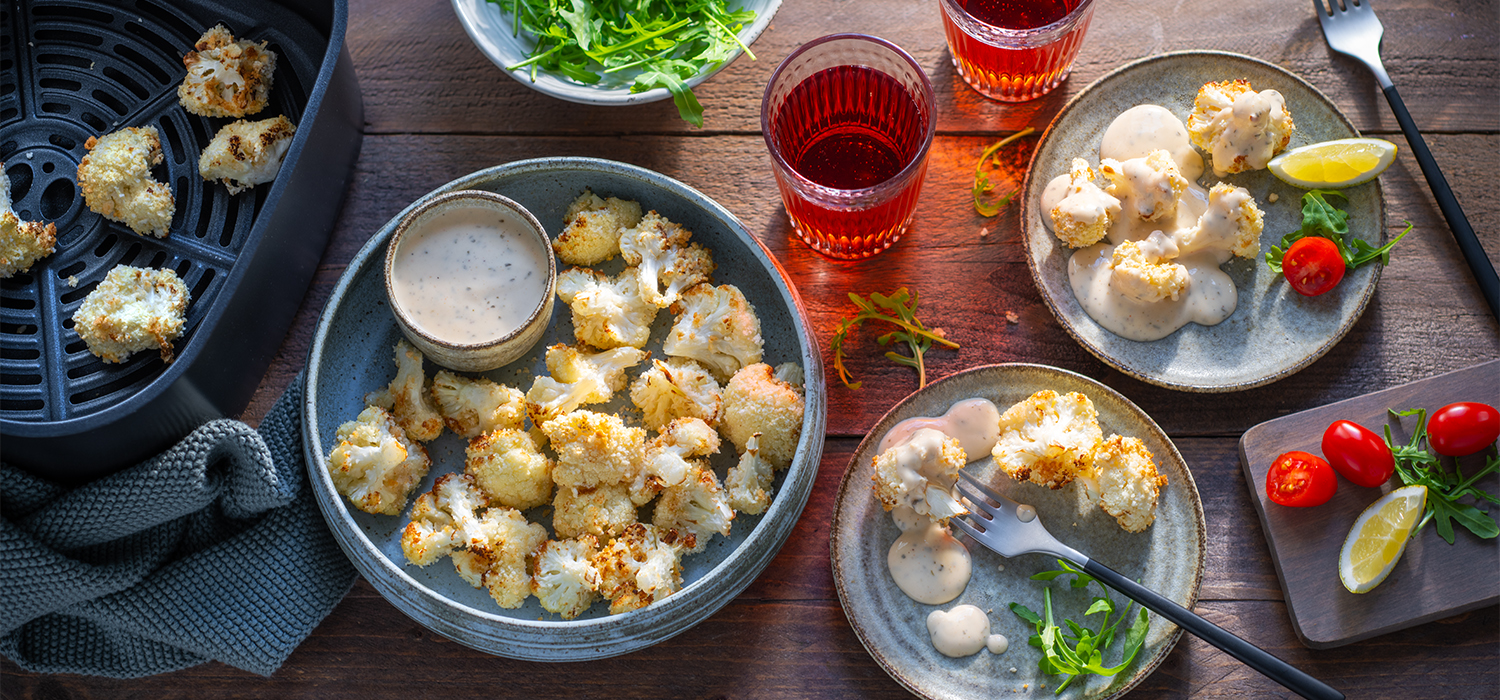 Knuspriger Blumenkohl aus dem Airfryer