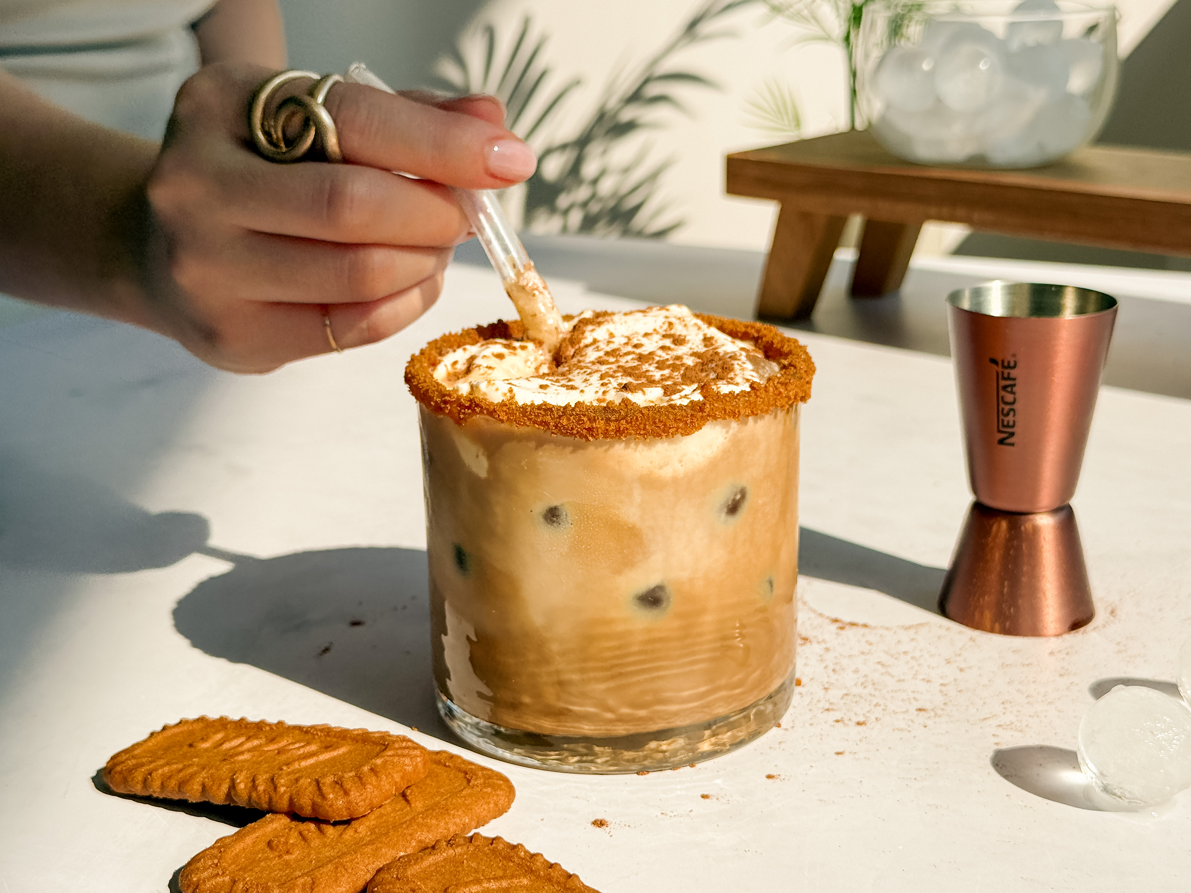 Biscoff Iced Latte