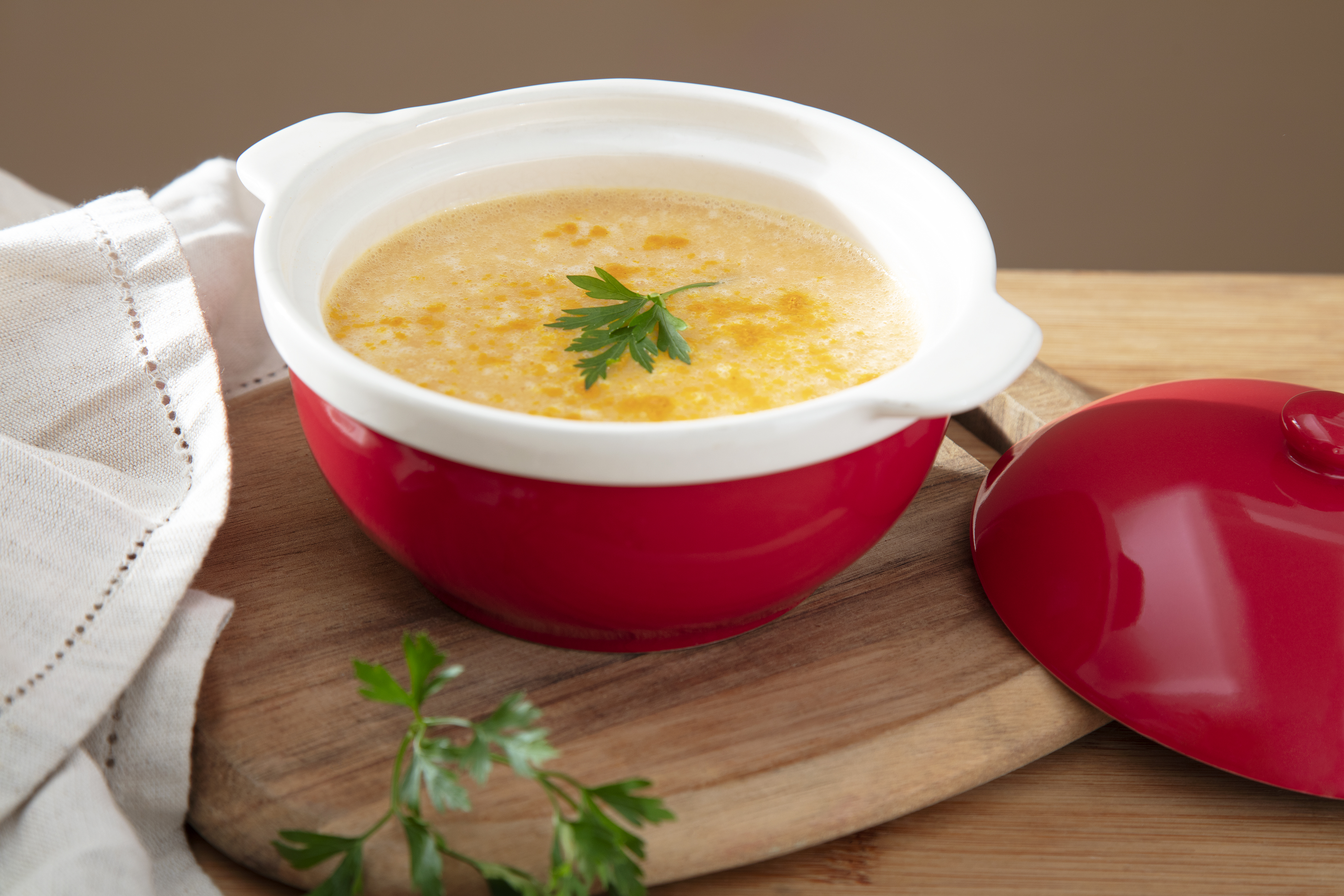 Receita de Creme de Cenoura e Mandioquinha com NOVASOURCE Ren
