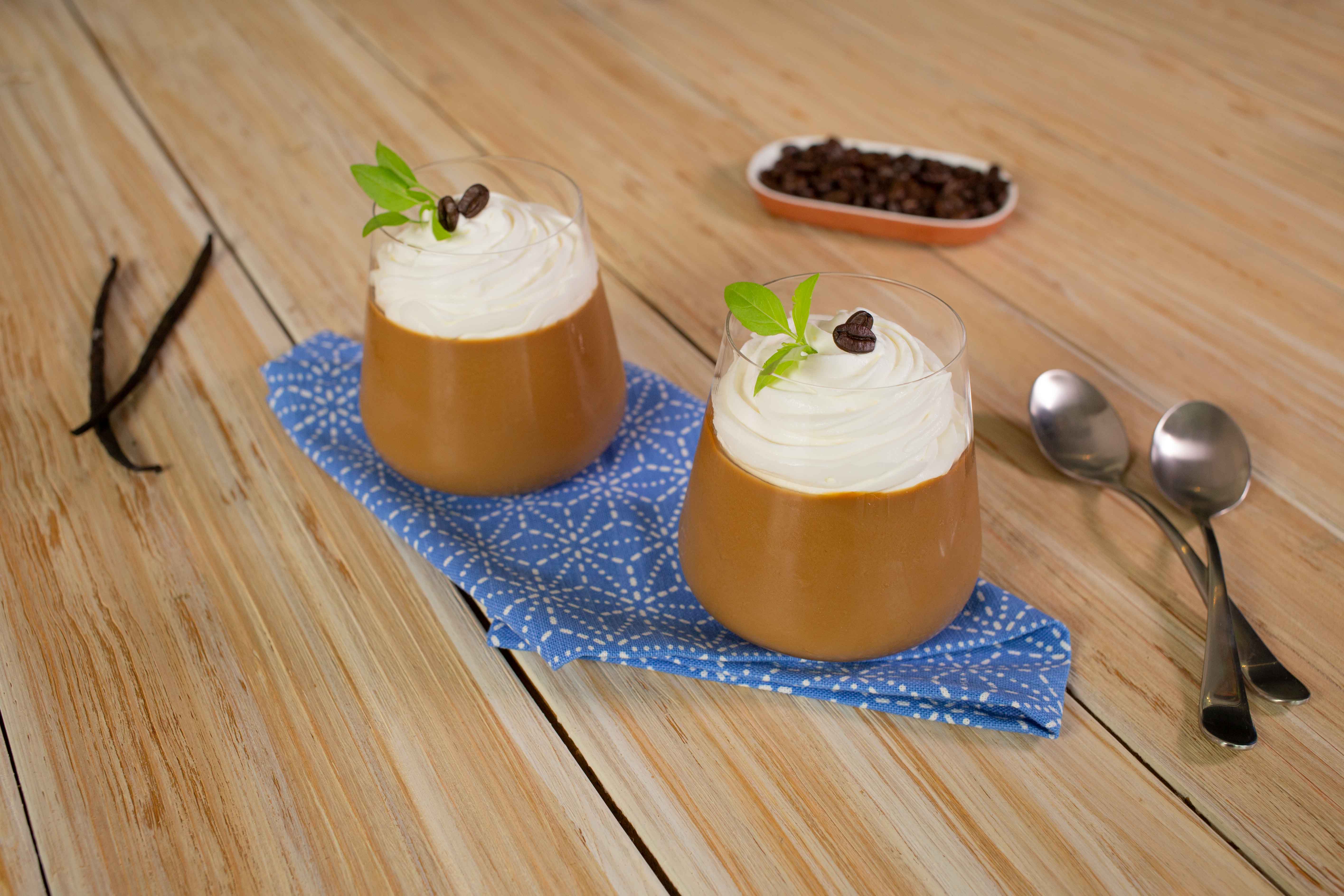 Gelatina de café con vainilla