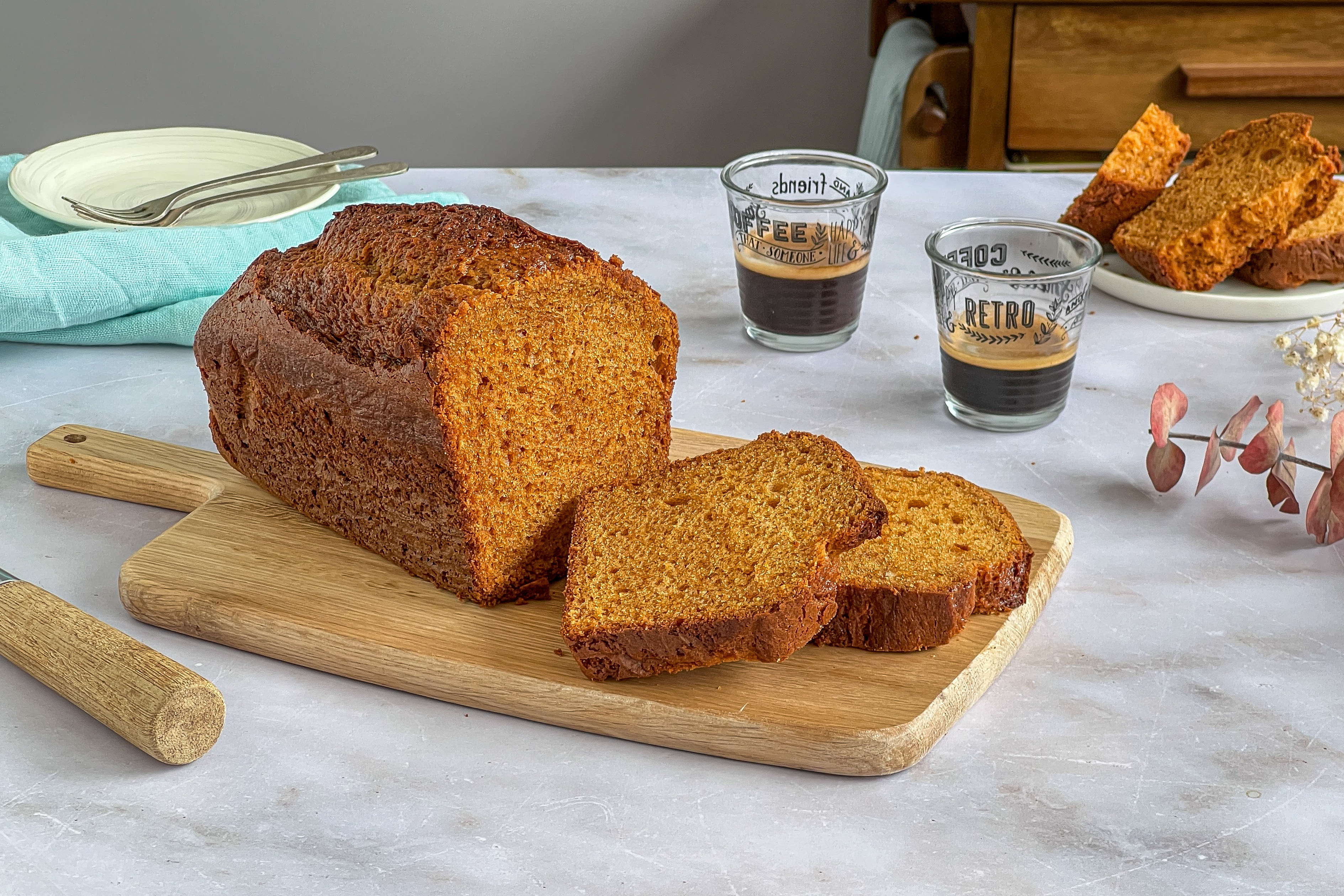 Bizcocho rápido de dulce de leche (sin báscula)