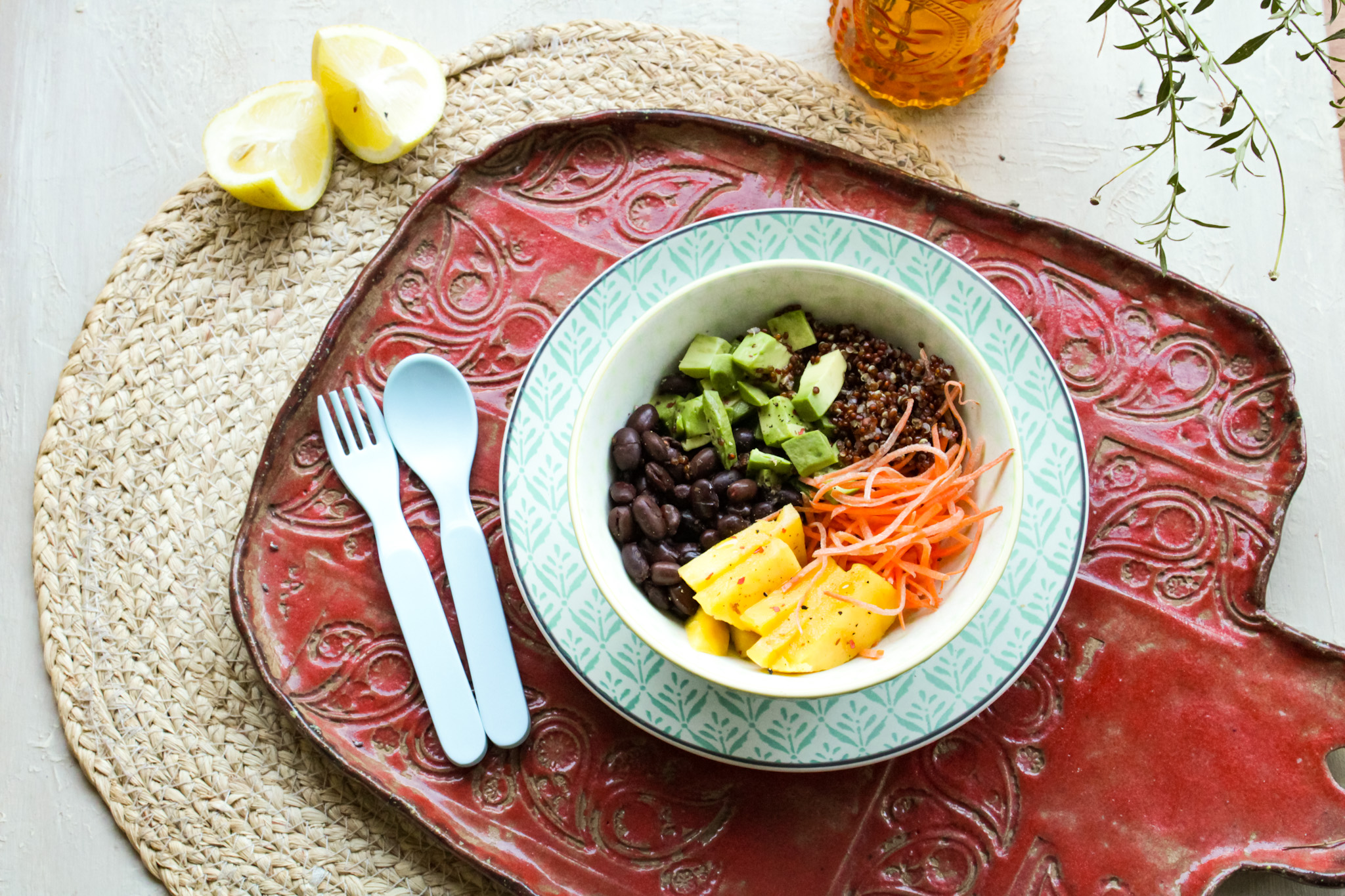 Bowl De Arroz, Porotos Negros Y Verduras | Recetas Nestlé