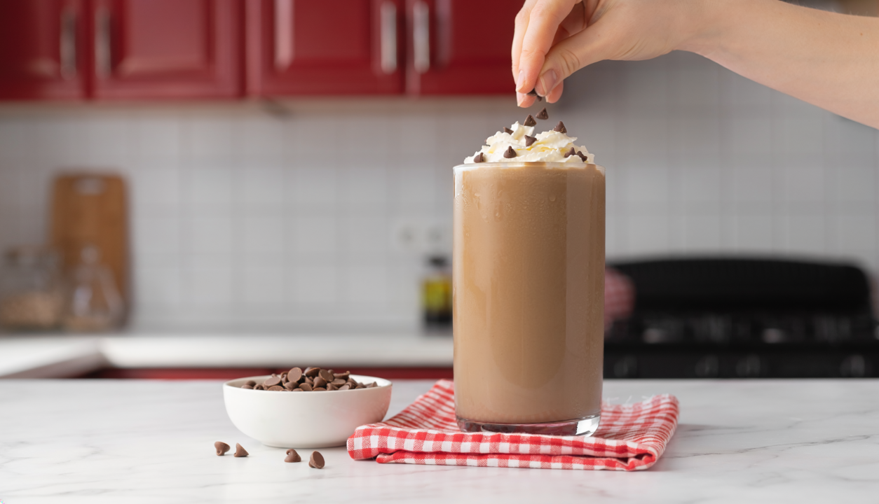 Batido de caramelo macchiato