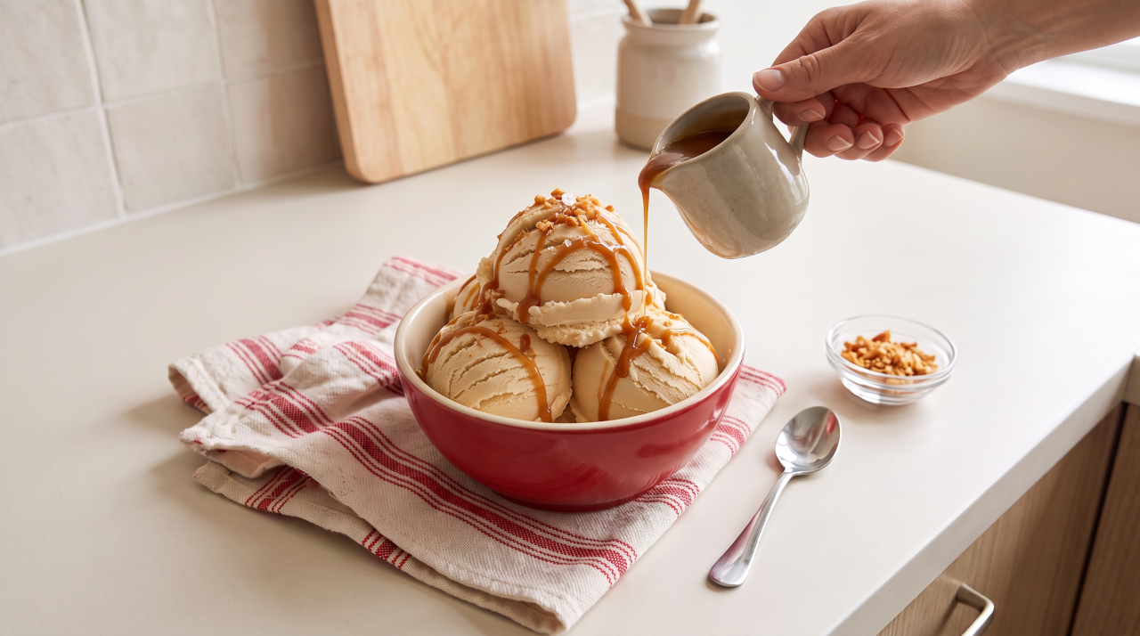 Helado de caramelo Carnation sin heladera