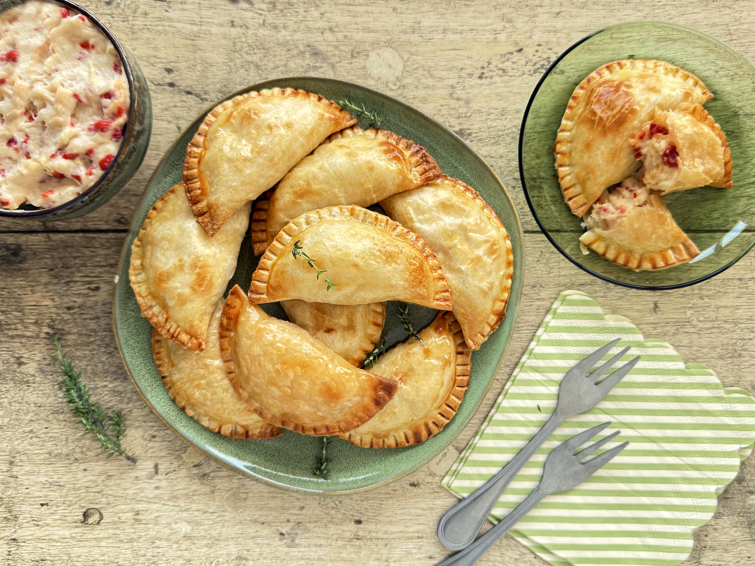 Empanadillas de brandada de bacalao