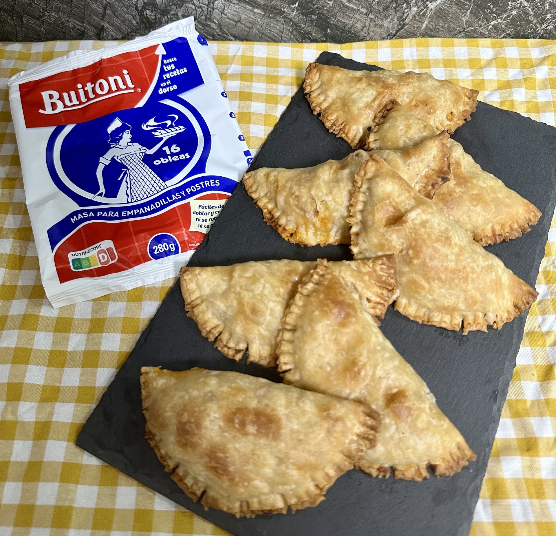 Empanadillas estilo carbonara de María del Rocío Álvarez de Mondariz (Pontevedra)