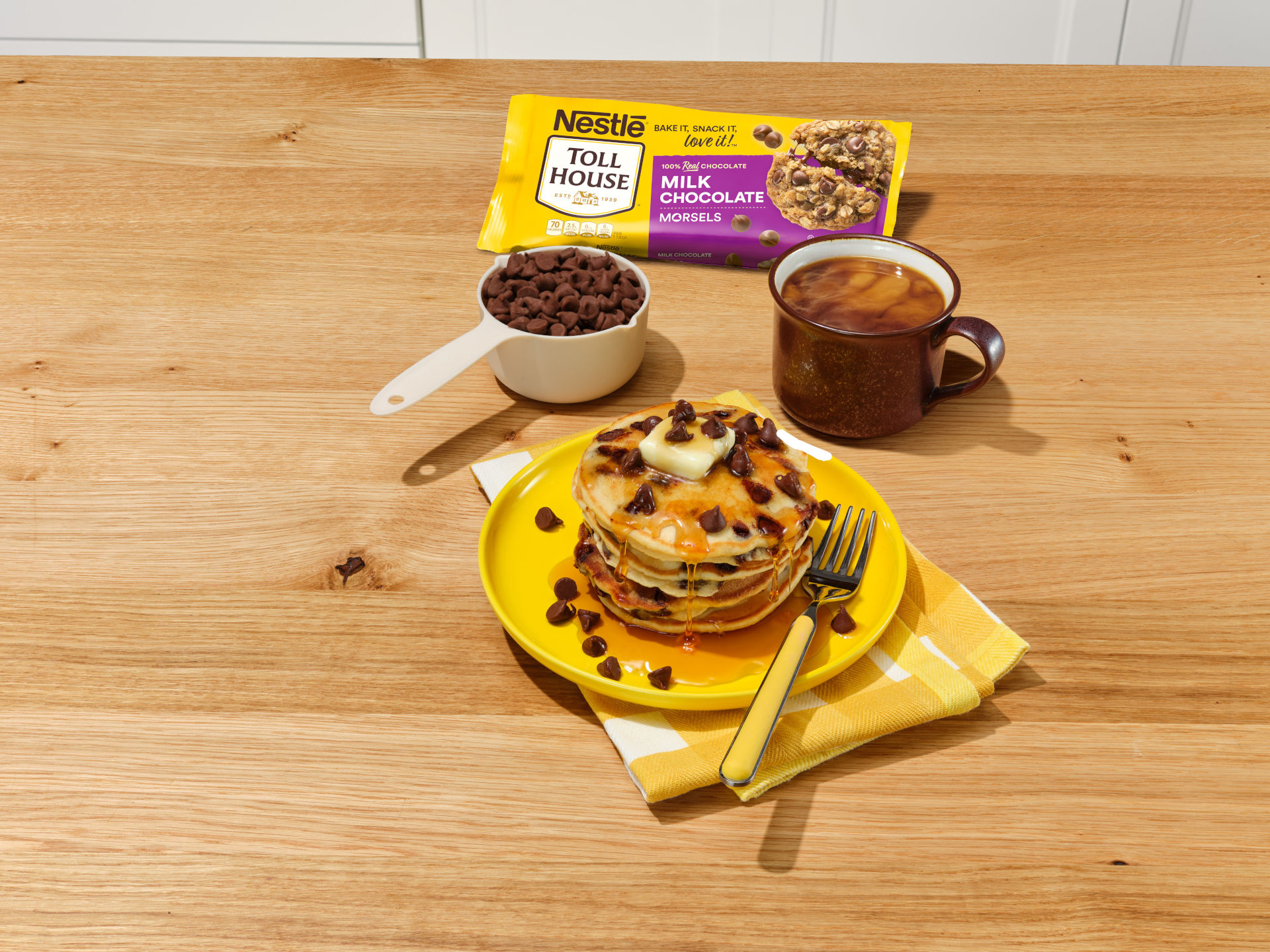 Milk Chocolate Chip Pancakes