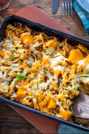 Kürbis-Hack-Auflauf