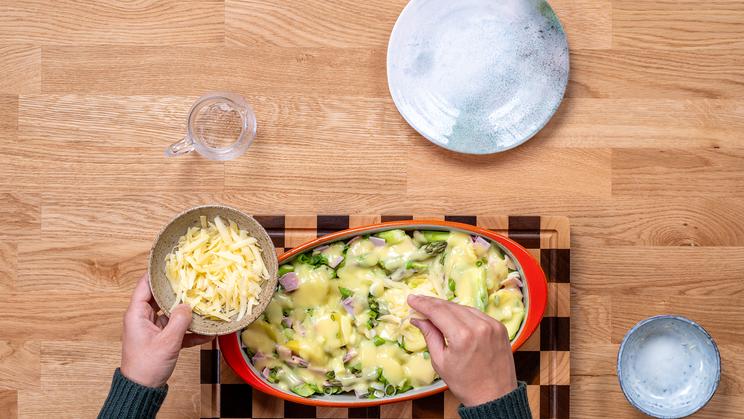 Spargel-Kartoffel-Auflauf