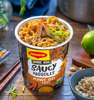 Saucy Noodles Peanut Saté Taste mit Hähnchen
