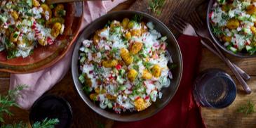 Knuspriger Gnocchi-Salat