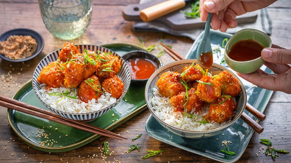 Sesam-Hähnchen im Airfryer