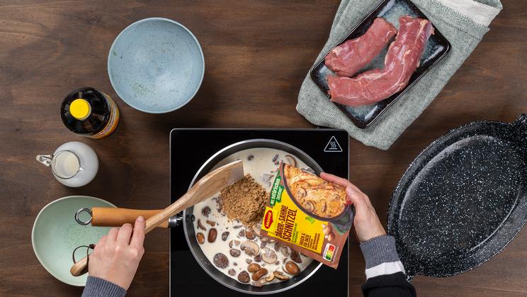 Überbackene Wildschweinmedaillons