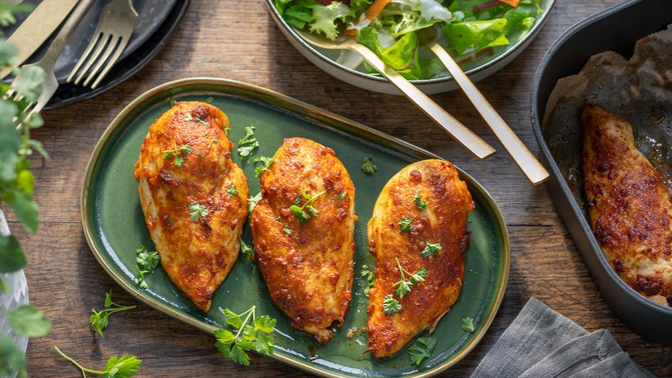 Hähnchenbrustfilets in der Heißluftfritteuse