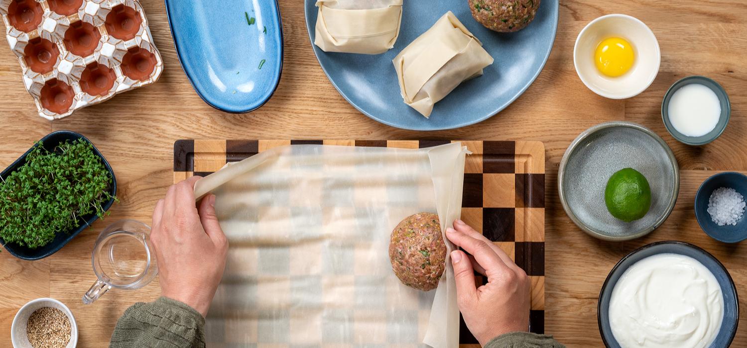 Mini-Hackbraten mit Ei und Kresse-Dip | maggi.de