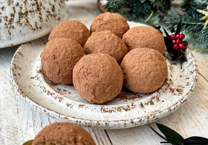 Trufas de tiramisú para Navidad