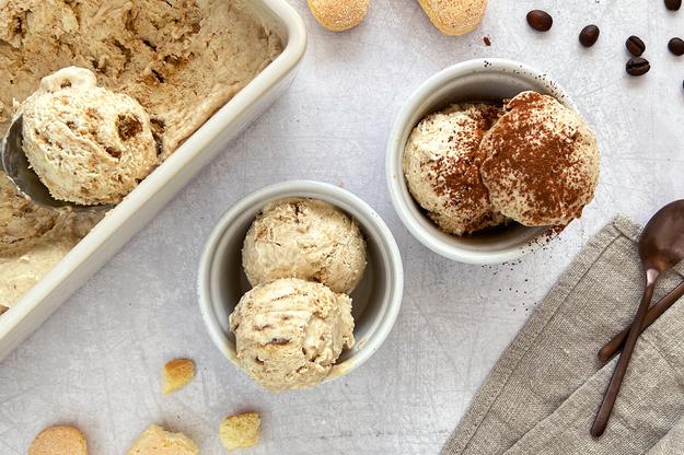 Helado de tiramisú