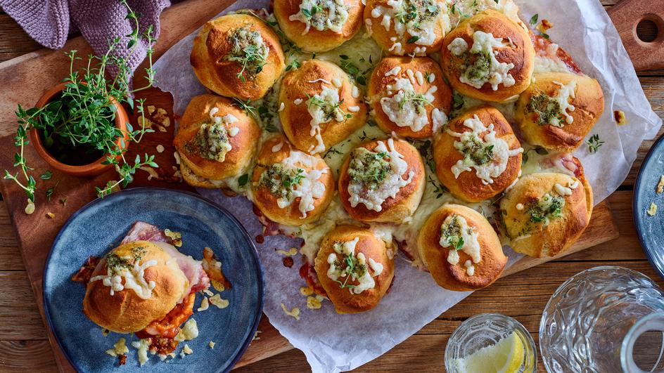 Pull-Apart Pizza-Brötchen