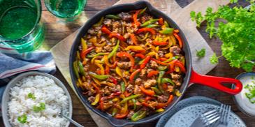 Paprika-Hack-Pfanne