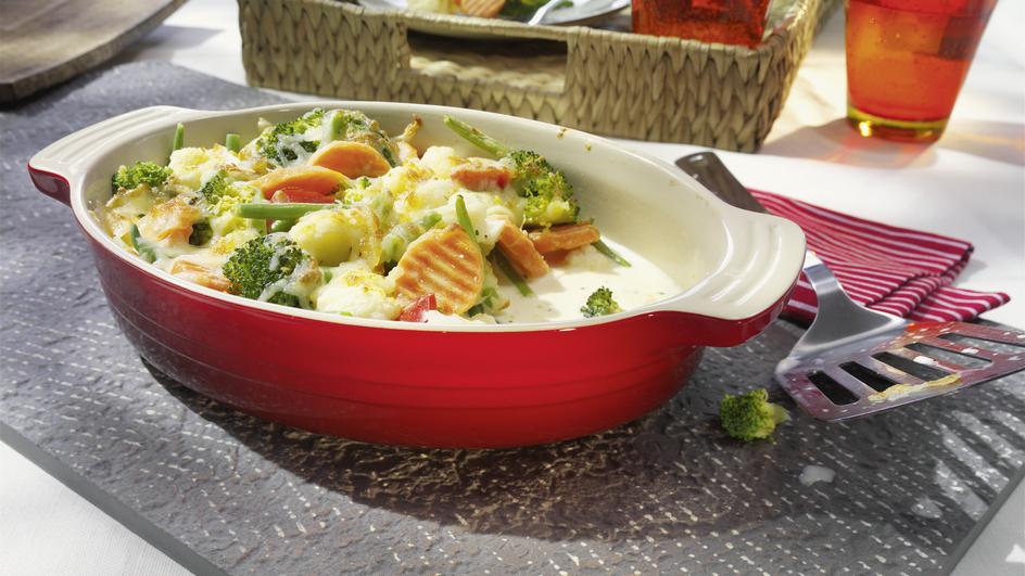 Einfaches Gemüse-Gratin