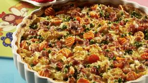 Nudel-Quiche die jedem schmeckt