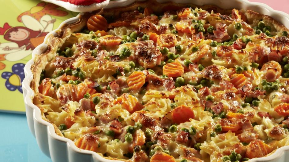 Nudel-Quiche die jedem schmeckt