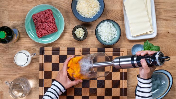 Kürbis Lasagne Suppe