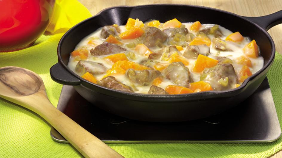 Kalbfleisch-Kürbis Ragout