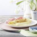 Gratinierter Spargel mit Schinken