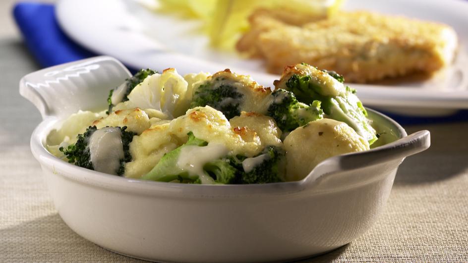 Blumenkohl-Brokkoli-Gratin