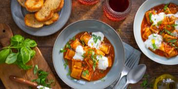 Ravioli mit Burrata