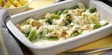 Spargel-Gratin