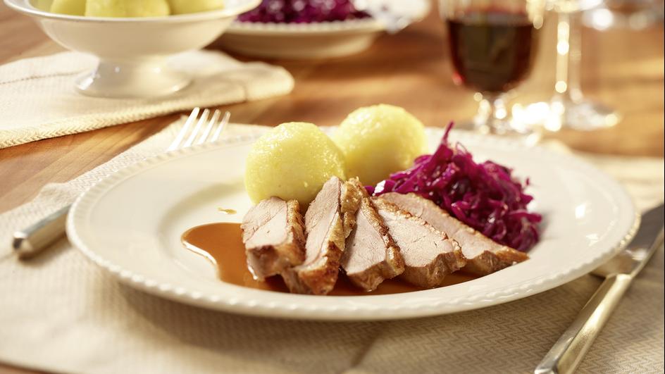 Geschmorte Entenbrust