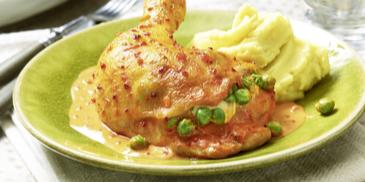 Gefüllte Paprika-Hähnchenschenkel