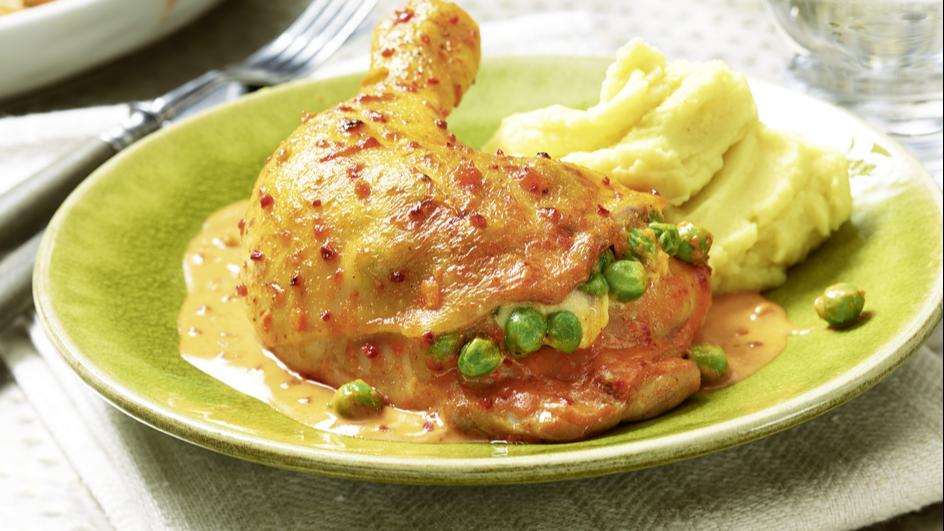 Gefüllte Paprika-Hähnchenschenkel