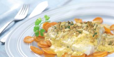 Kabeljaufilet mit Ciabatta-Pinienkern-Kruste